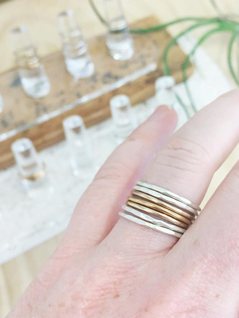 Smooth Gold-Fill Stacking Ring
