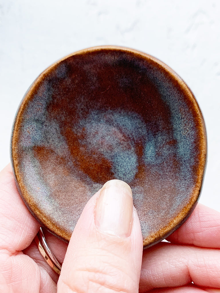Handmade Ceramic Catchall Incense Dish - Antique