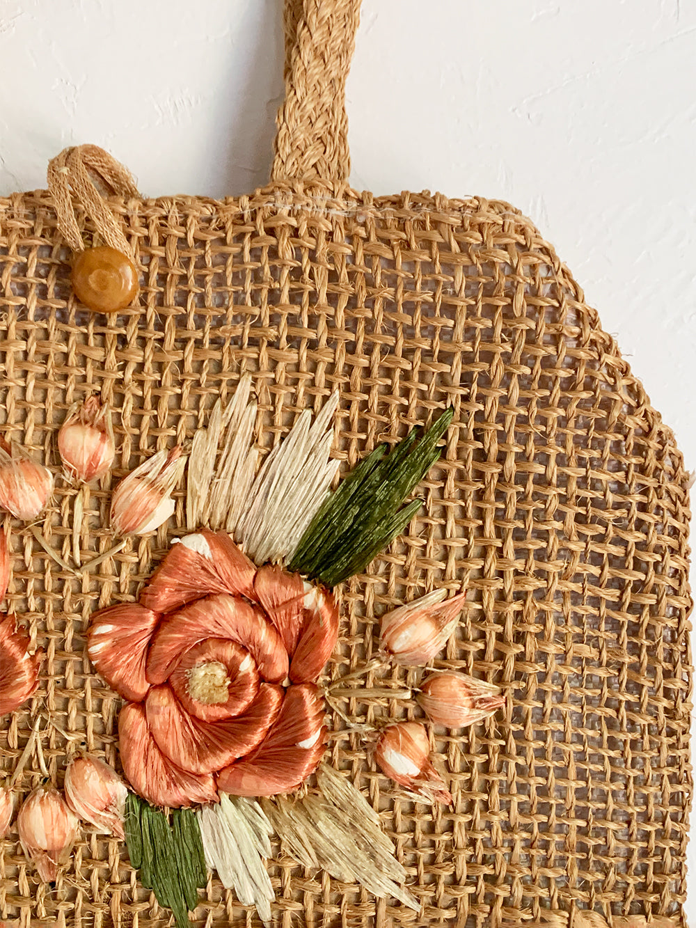 Floral Raffia Embroidered Straw Purse – the SHUDIO
