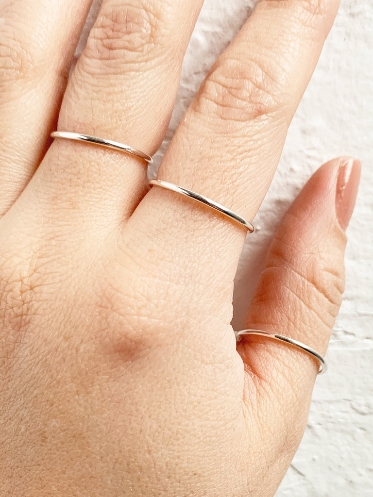Smooth Sterling Silver Stacking Ring