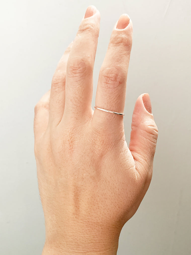 Smooth Sterling Silver Stacking Ring