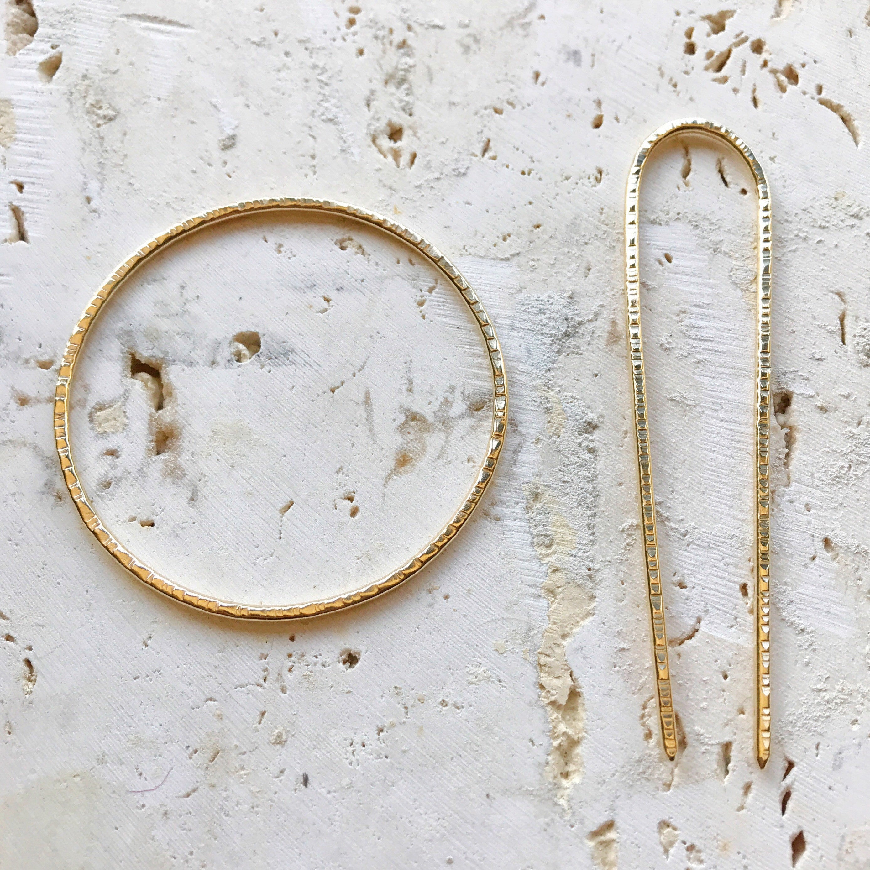 Brass Hair Circle + Pin Combo – the SHUDIO